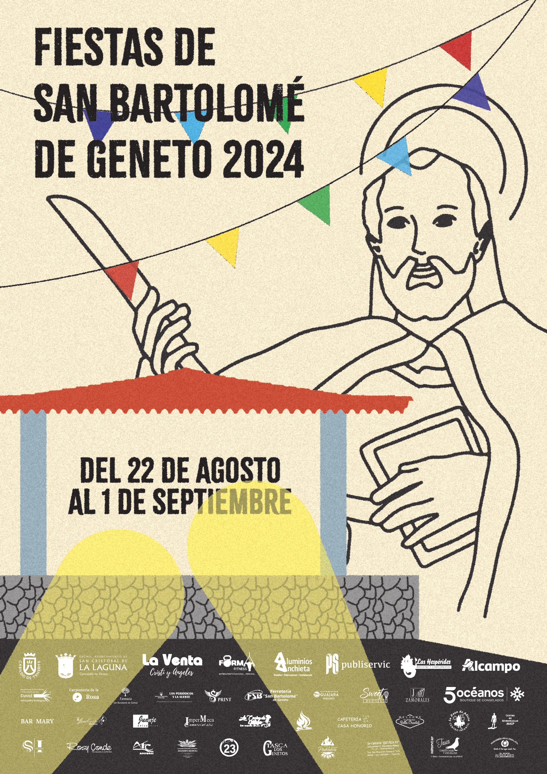 Cartel Fiestas San Bartolomé de Geneto